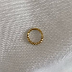 BVLA 14k yellow gold 16g septum/daith ring
